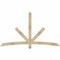 Ekena Millwork Alberta Rough Sawn Timber Gable Bracket, Douglas Fir, 84"W x 49"H x 2"D x 4"F, 14/12 Pitch GBW084X49X0204ALB00RDF - alternate 1